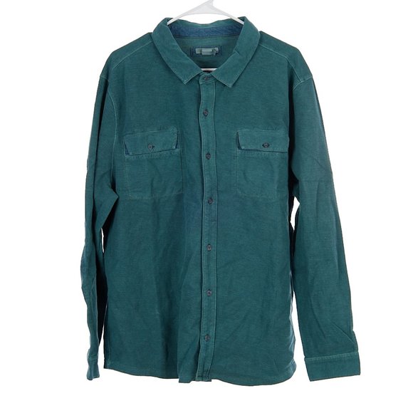 Carbon 2 Cobalt Faded Green Button Down Men's XL - Picture 1 of 7